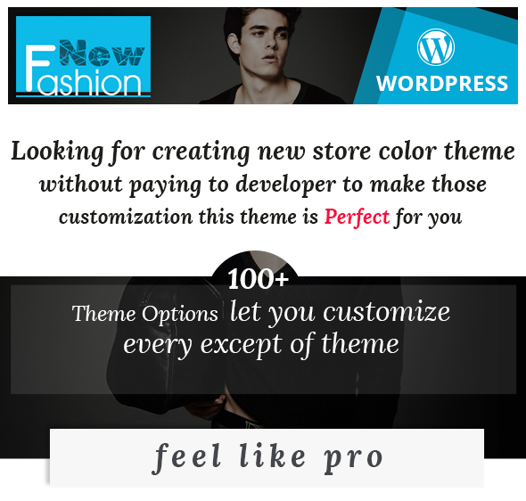 fashion wordpress intro promotional 